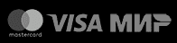 logo of mastercard, visa, МИР